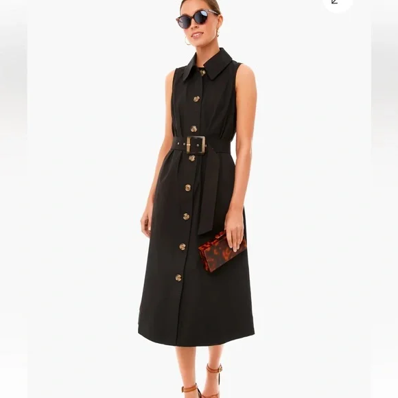 TUCKERNUCK Black Sleeveless Chamberlin Dress in M - Picture 1 of 10